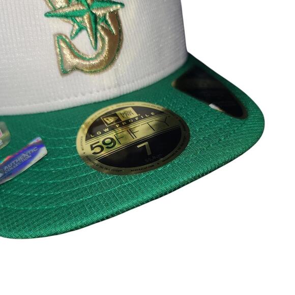 New Era Seattle Mariners Fitted Cap - Size 7 - Picture 7 of 9